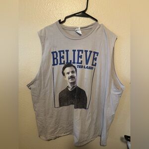 Ted Lasso Believe Graphic Men's Tank Top - Gray